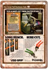Vintage 1984 American Airlines Hardware Stores Ad Retro Look Metal Sign Z368 picture
