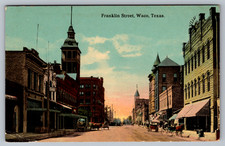 Postcard Franklin Street Waco Texas Horse and Buggy C1913 picture
