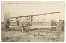 THE WRIGHT BROTHERS PHOTO 1908 WILB 8.5X11 PRINTED SIGNATURE / AUTOGRAPH REPRINT picture
