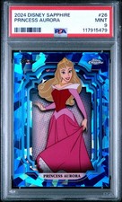 2024 Topps Chrome Disney Sapphire Princess Aurora #26 PSA 9 picture