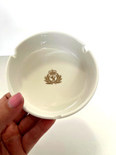 Steelite International white & gold Ceramic Ashtray/Made in England/retro decor picture