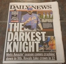 2015 Kansas City Royals World Series Newspaper NY Daily News Victory Edition  picture