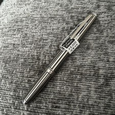 Rare Unused Platinum Stainless Steel Fountain Pen 14K Gold M Medium Discontinued picture