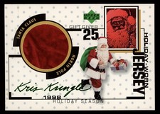 1998 Upper Deck Happy Holidays Kris Kringle Santa Claus Holiday Worn CHRISTMAS picture