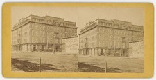 NEBRASKA STEREOVIEW - Omaha - Grand Central Hotel - 1870s RARE picture