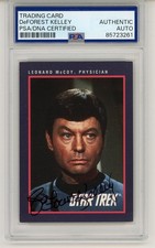 DeForest Kelley ~ Signed Autographed  Star Trek 1991 Trading Card Auto ~ PSA DNA picture