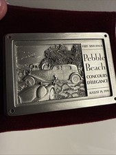 RARE 1999 Pebble Beach Concours d'Elegance Dash Plaque PACKARD LAGONDA Pewter picture
