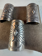 Vintage Carson B. Native American Sterling Silver Pony Tail Holder, Choose 1 picture