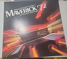 1972 Ford Maverick Sales Brochure 72 Boarded And Kept In Plastic  picture