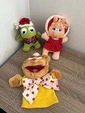 1980s Henson Muppet Babies Baby Christmas Plush Toy Kermit Miss Piggy Fozzie picture