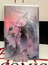 Niobe She Is Death #1 Jae Lee Virgin 5th Head x5 Signed- NM+ picture