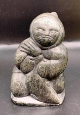 Inuit Soapstone Signed Figurine Eskimo Art Canada Aboriginal picture