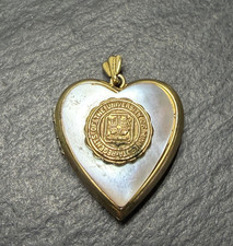 VNTG UNIVERSITY OF MINNESOTA REGENTS SEAL 1/20 10K GF 0 S/S HEART LOCKET P161 picture