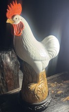  Antique Vintage Chinese Export Porcelain Rooster 14.5” H picture