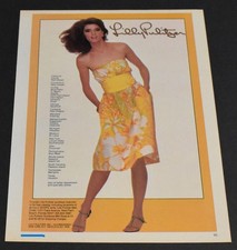 1983 Print Ad Fashion Legs Lady Heels Brunette Gorgeous Dress Lilly Pulitzer Art picture