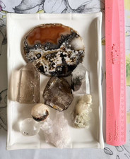 High Quality Estate Find Lot Mineral Gemstone Collectors Quartz Agate picture