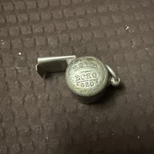 Vintage B.G.I. Co.Echo 620 Plated Brass Whistle Patent May 23 1893 Works well picture