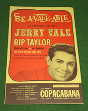 Copacabana Jerry Vale Joe Lewis Rip Taylor Helen O'Connell LAS VEGAS PROMOS L@@K picture