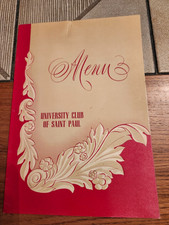 Vintage University Club of Saint Paul Menu, St. Paul, Minnesota picture