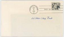 William Clay Ford Sr Autographed Signed Cachet Envelope FDC AMCo COA 30987 picture