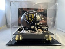 JIM HARBAUGH  AUTOGRAPHED COA Baltimore Ravens Orginal B Logo MINI HELMET picture
