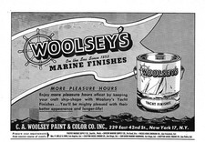 1946 Ad * Woolsey’s Marine Finishes Since 1853 C.A. Woolsey Paint & Color Co NYC picture