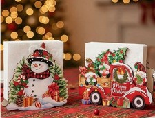 Adorable Sturdy Christmas Wooden Napkin Holder  picture