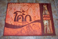 Rare Authentic 1940s-1950s Thailand Drink Coca-Cola Tin 24x39 Sign 1950s picture