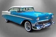 1956 Chevy Bel Air 265 Hard Top Car 13x19 Poster Style PhotoArt Chevrolet BelAir picture