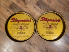 Lot Of 2 Vintage Stegmaier's Gold Medal Beer Trays 12