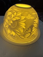 Beautiful 3D Design Of NATURE 2 Piece Ceramic Candle Holder With Candle picture