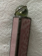 Pink Stained Glass Kaleidoscope  Marble End Handmade Lead  Vintage picture