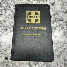 Santa Fe Railroad Employee Rules and Regulations 1927 Safety Handbook Scarce picture