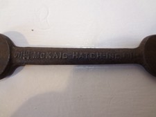 Vintage McKaig-Hatch 1/2 x 9/16 Engineers Open End Wrench , natural patina picture