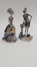 Lo Scricciolo Giovanni DusoCeramic Italian Figurines Sculptures Lot Of 2 picture