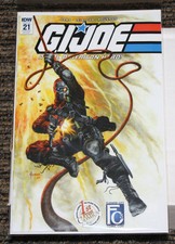 GI Joe #21  1st Print Comics / FC3 2017 Exclusive Reprint Jusko Snake Eyes Cover picture