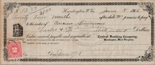1916 Huntington West Virginia Promissory Note Central Banking Co 2c Stamp 24 Mo picture