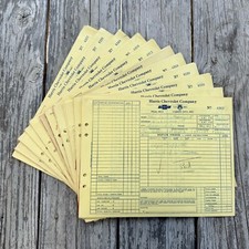 55 WHOLESALE 1940s Work Order Receipts HARRIS CHEVROLET CO Carson City NV LOT picture