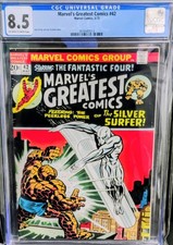 Vintage Marvel Comics - 1973 CGC 8.5 Marvel's Greatest Comics #42 Silver Surfer  picture