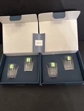 Rare Marquis by Waterford Barcelona Crystal Shot Glasses Set of 4 New in Box picture