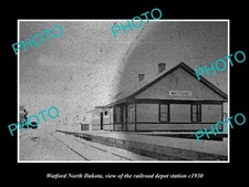 Watford North Dakota The Railroad Depot c1930 Old Large Historic Photo picture