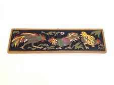 Angelos Tsakirakis Greek Ceramic Tile Panel Art With Chickens MCM 24