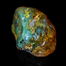 Exquisite Handcrafted Green Blue Dominican Amber Rough Specimen Chunk 61mm 53.4g picture