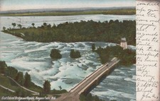 Goat Island Bridge & Rapids Niagara Falls NY Postcard 1906 Undivided Back Leight picture