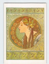 Postcard Le laurier By Alphonse Mucha picture