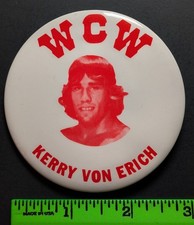 Vintage WCW Kerry Von Erish Wrestling Pinback Pin picture