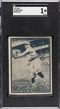 1931 W517 (HAND CUT) #4 BABE RUTH SGC 1 picture