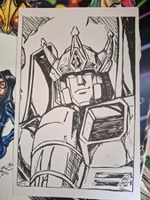 Star Scream 11x17 Original Inked Art Signed by Michael Fulcher picture