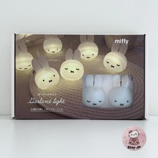Miffy Face Garland Light 8 LED USB Silicone Cozy Room Decor Sleepy Face Japan Ne picture
