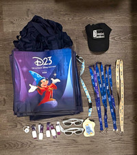 Disney D23 Expo 2022 Mickey Mouse Sorcerer Tote Bags & Lanyards Mixed Lot picture